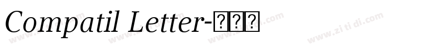 Compatil Letter字体转换